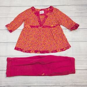 5 Hanna Andersson Floral Tunic Outfit